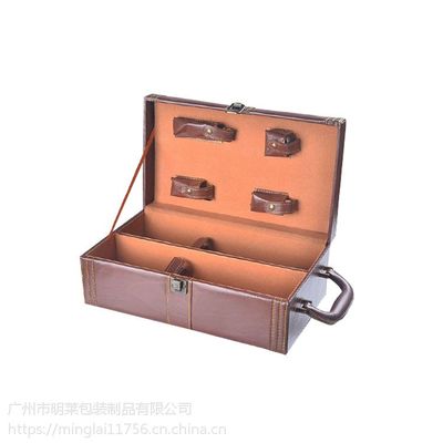 双支红酒盒 *皮料红酒盒 礼品盒 皮制包装工厂