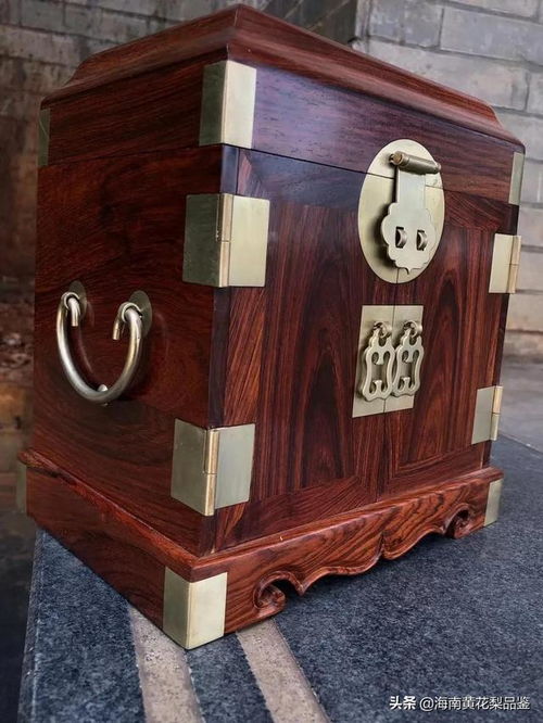 官皮箱 海南黄花梨紫油梨
