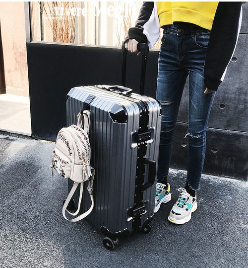 小童马 铝框拉杆箱旅行万向轮行李箱20韩版女男24学生密码箱皮箱28寸c