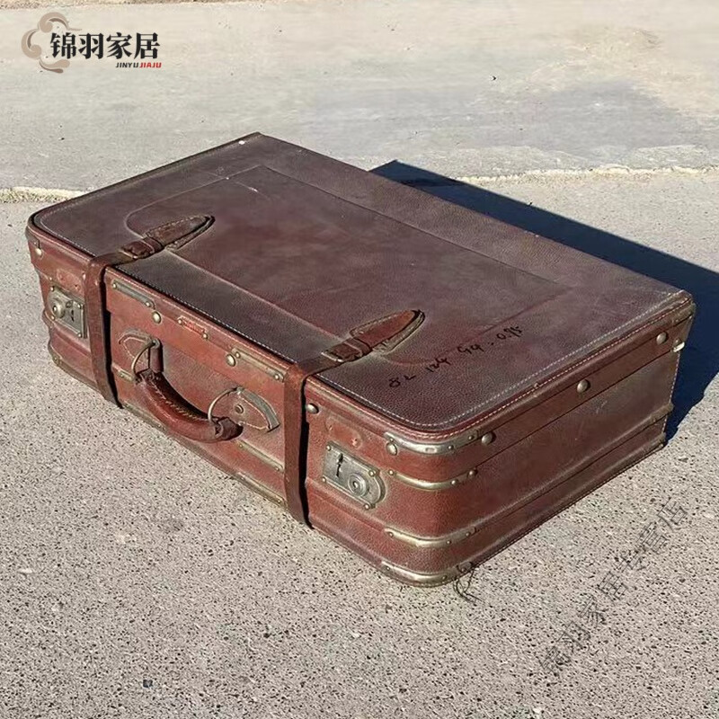 家小优上海老式复古手提箱旧皮箱摄影道老上海旧皮箱老物件老式皮箱